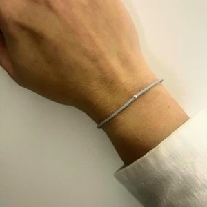Brățară în tonuri elegante și argint 925 - imagine 1