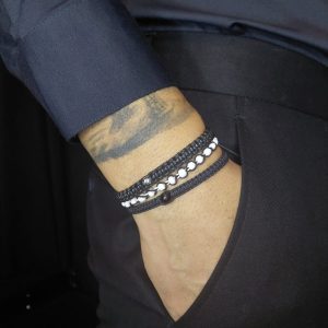 Brățară împletită cu accesoriu bilă de sticlă - imagine 2