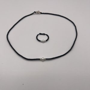 Set Colier și Inel Argint 925 - imagine 1